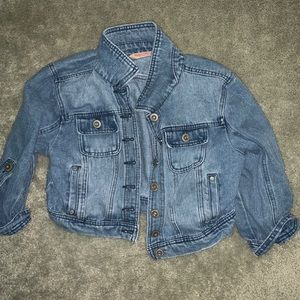 Cropped jean jacket
